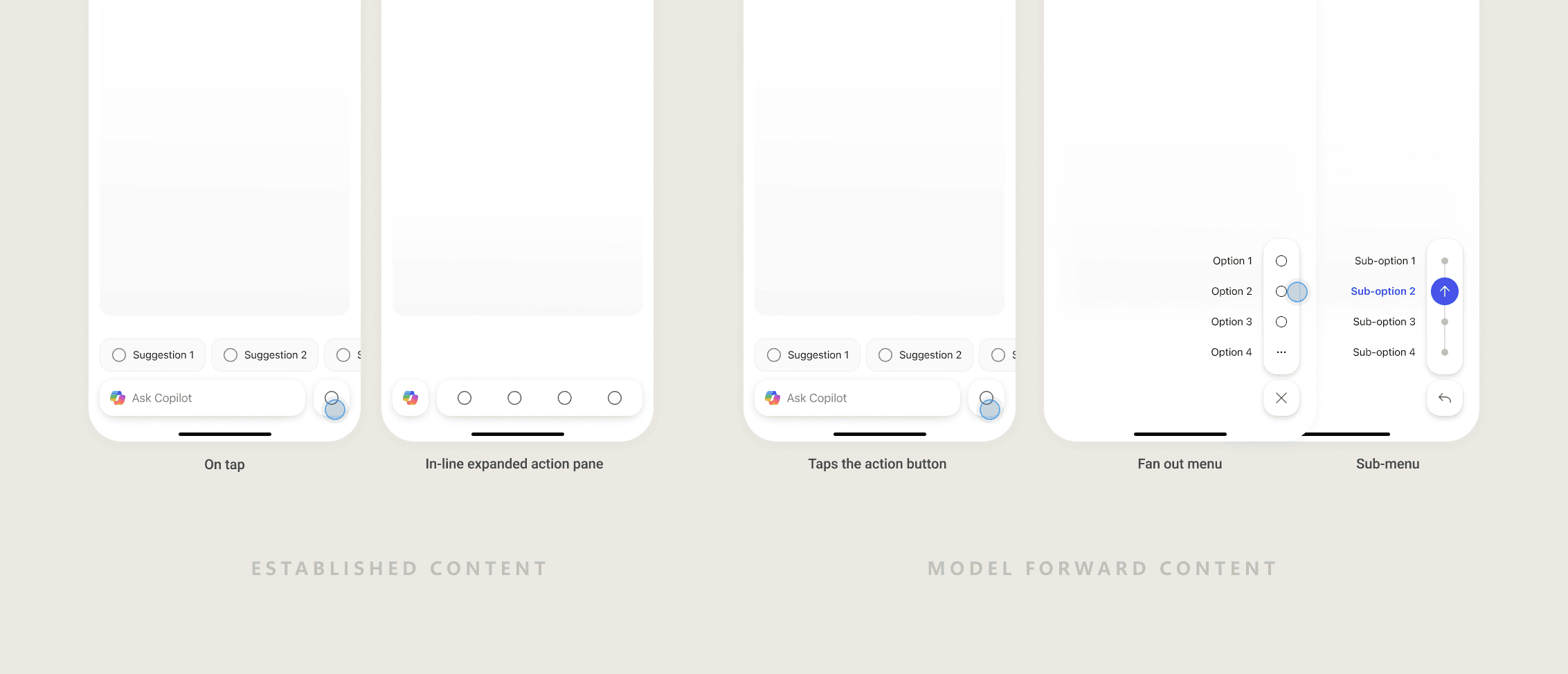 DAB component design & specs — light mode